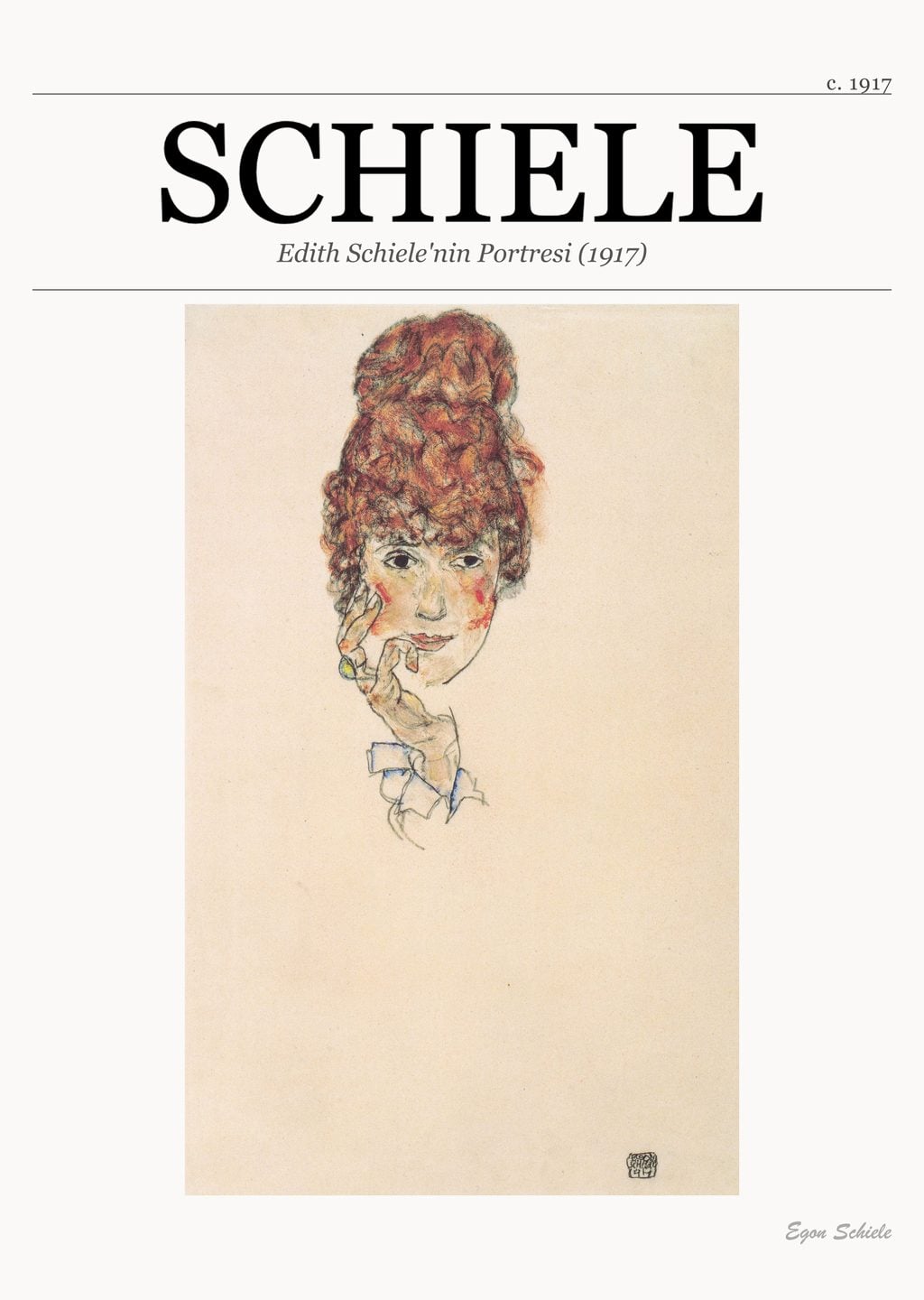Edith Schiele'nin Portresi (1917)