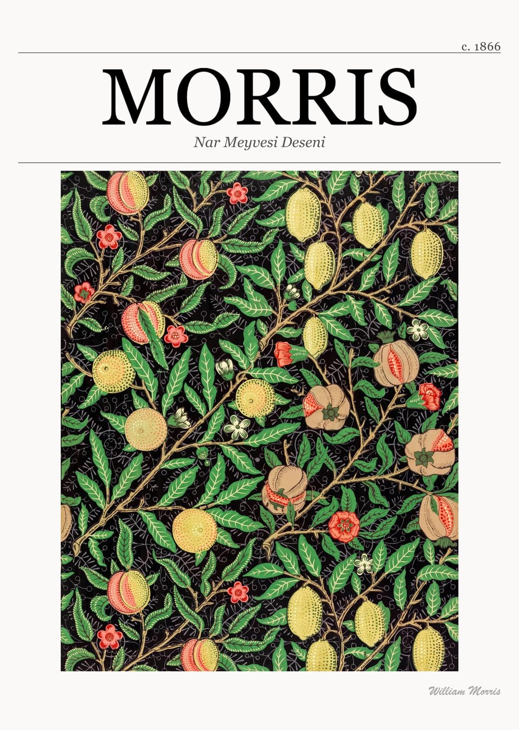 Nar Meyvesi Deseni (William Morris)