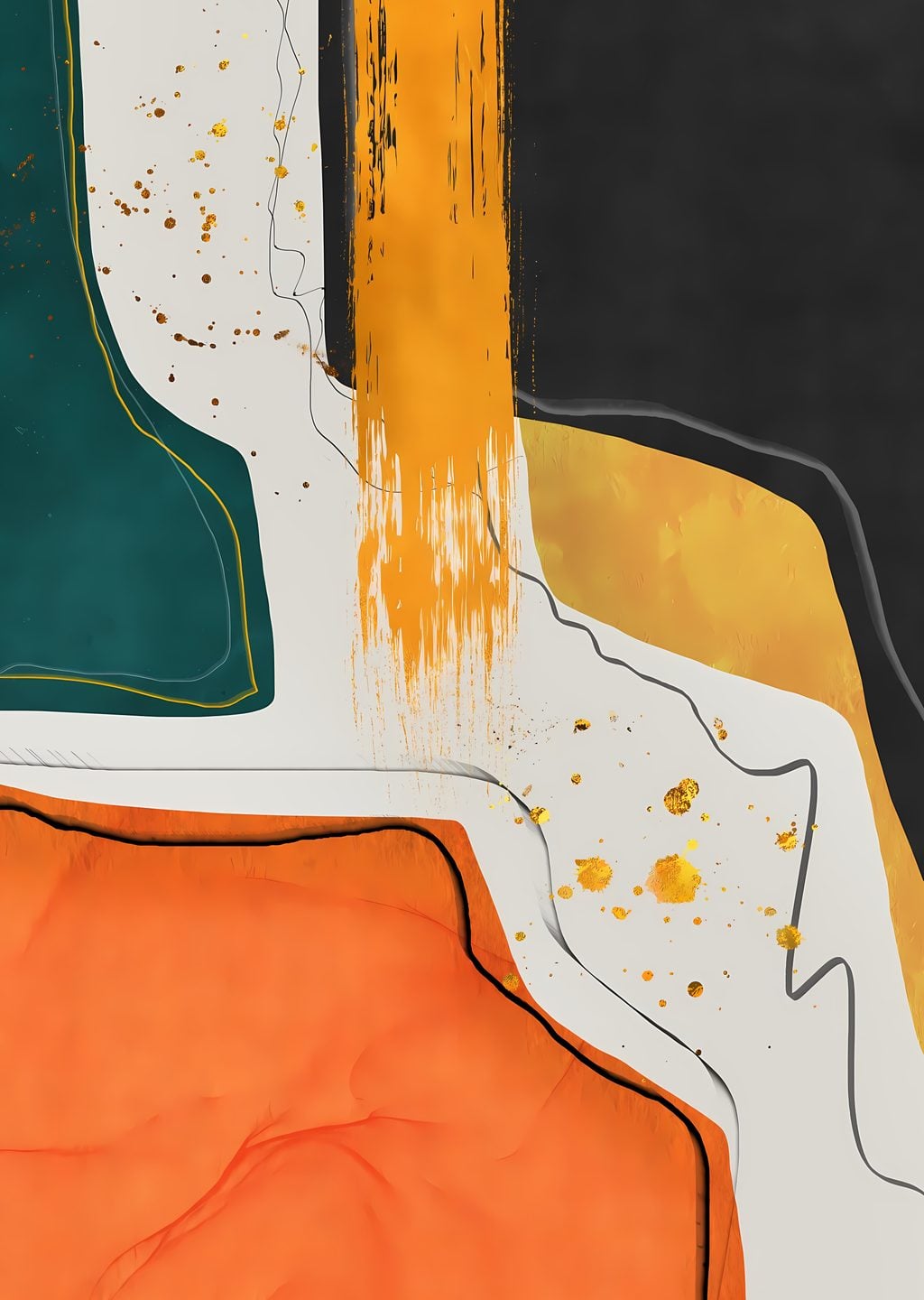 Abstract Renkli Desen