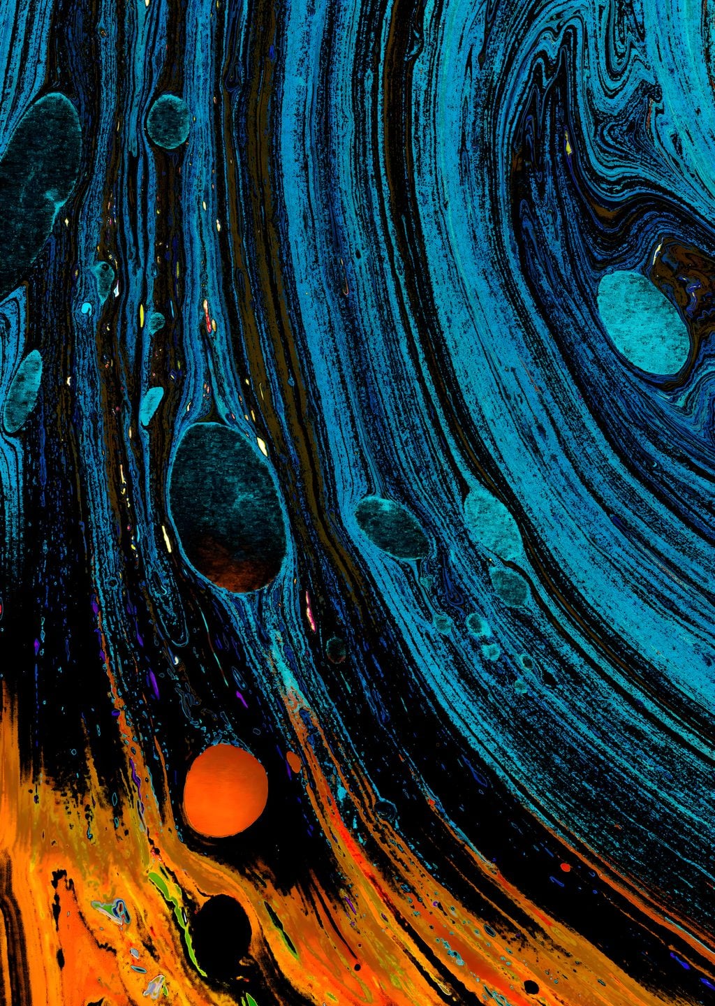 Abstract Swirls of Color