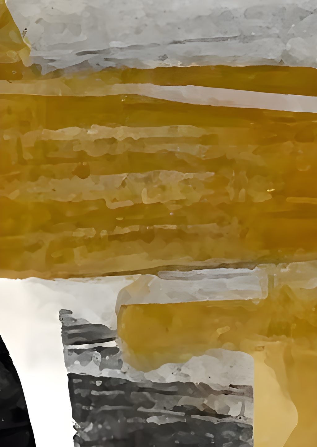 Sarı-Gri Abstract Sanat