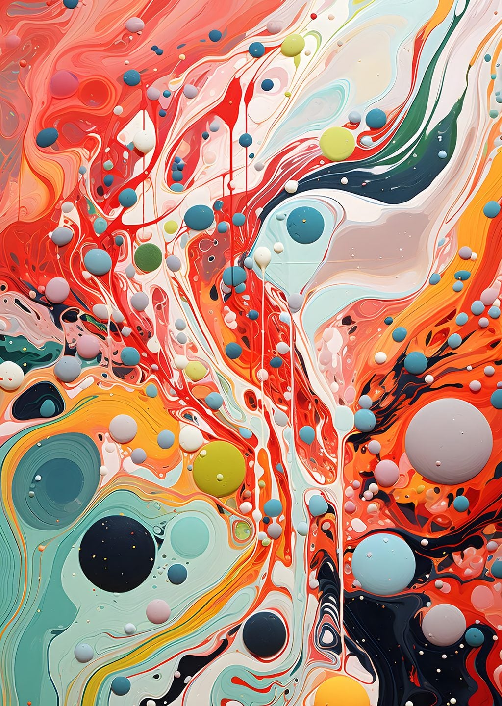 Renkli Akışlı Sanat