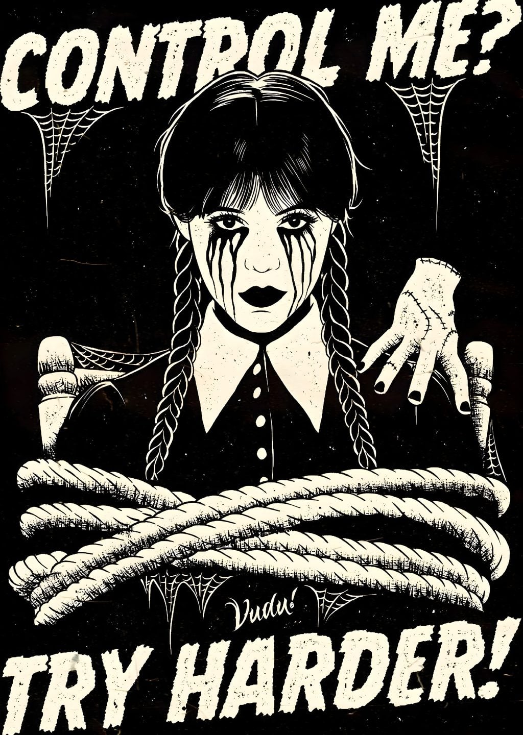 Wednesday Addams: Kontrol Etme? Daha Çalış! 🖤