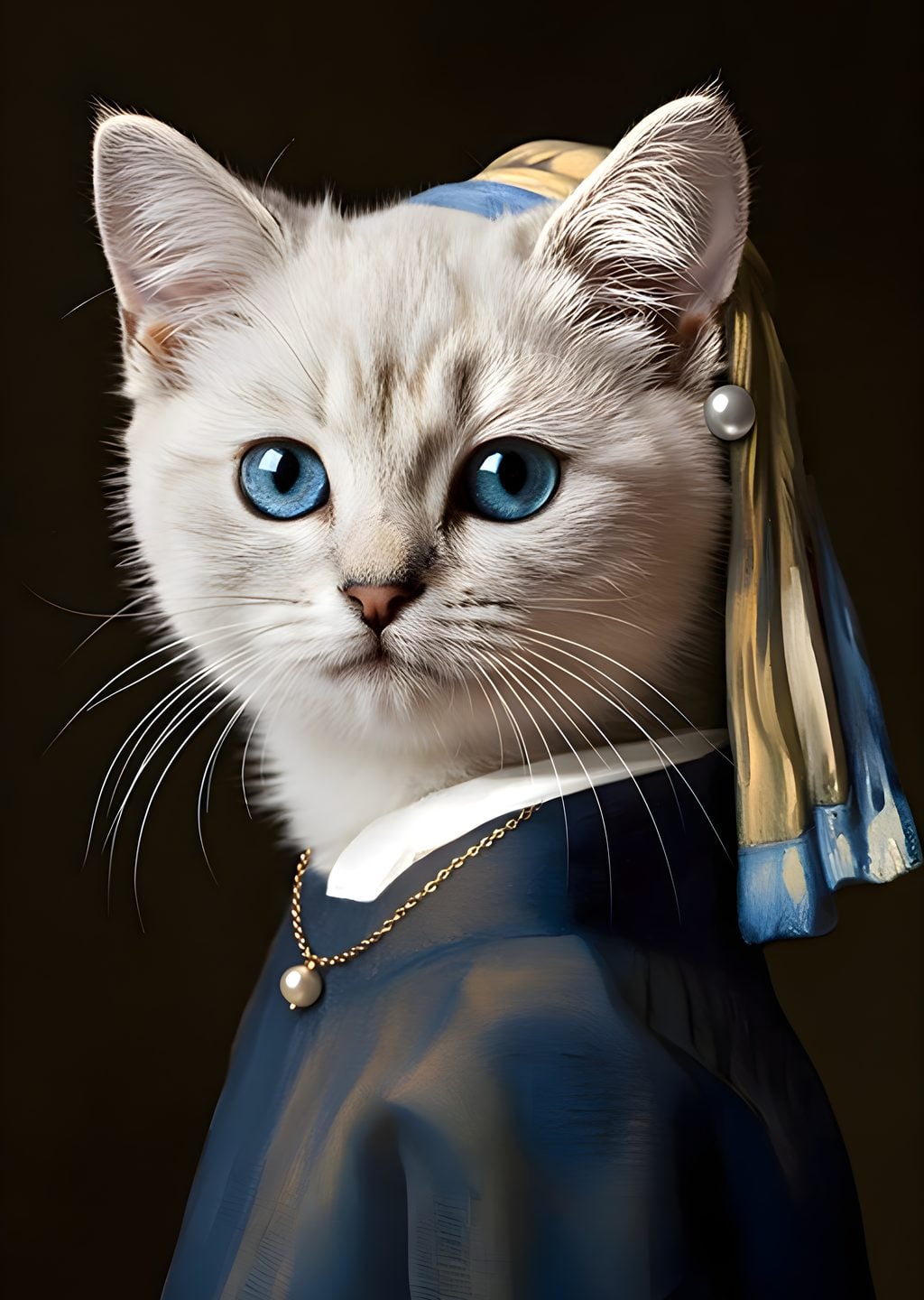 İnci Küpeli Kedi