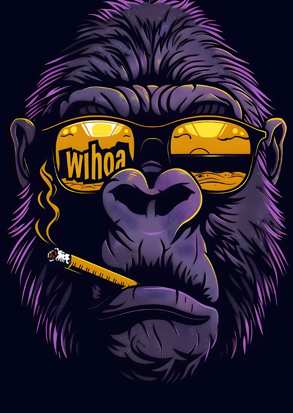 Gorilla with Sunglasses and Cigar