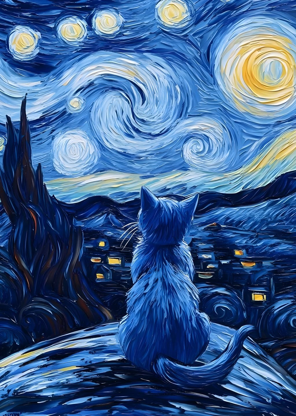 Yıldızlı Gece Kedisi