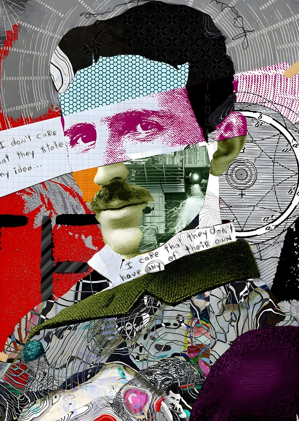 Nikola Tesla: Kolaj Portre