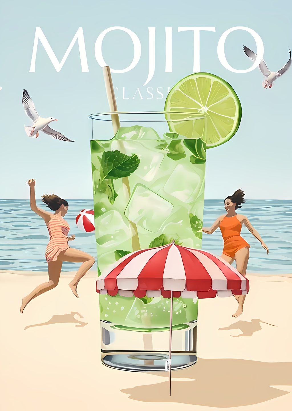 Mojito ve Plaj Sahnesi