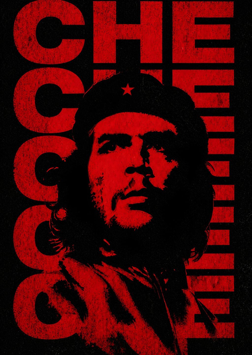 Che Guevara: Kırmızı-Siyah Poster