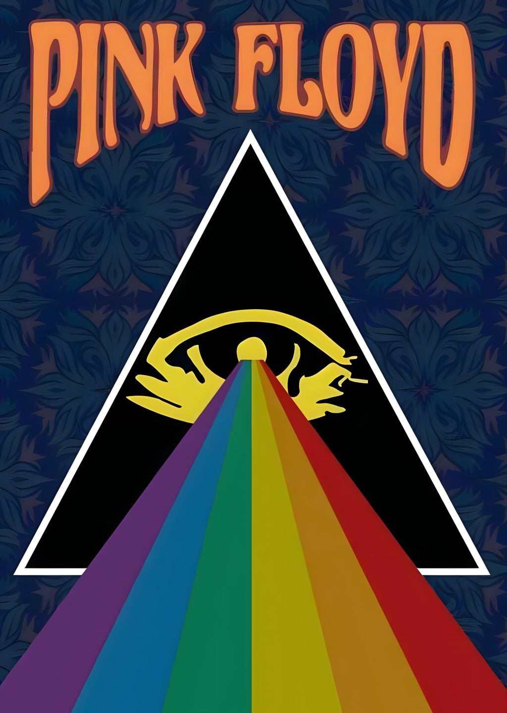 Pink Floyd Poster with Eye and Rainbow