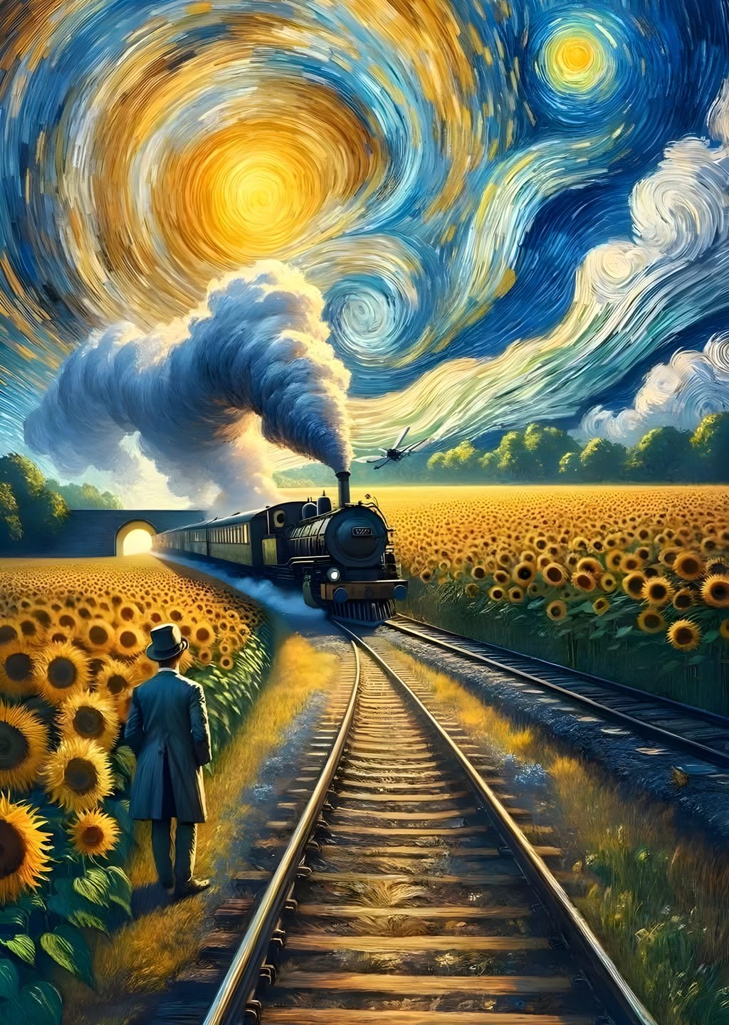 Ayçiçekleri Arasında Tren