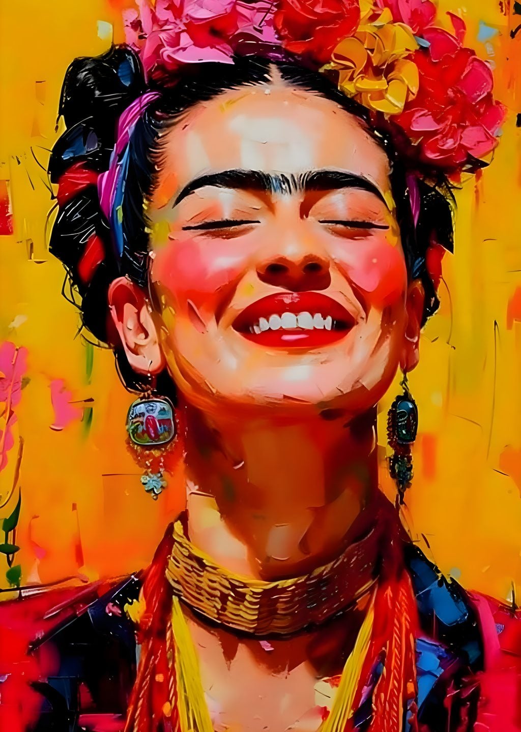 Frida Kahlo: Çiçekli Portre