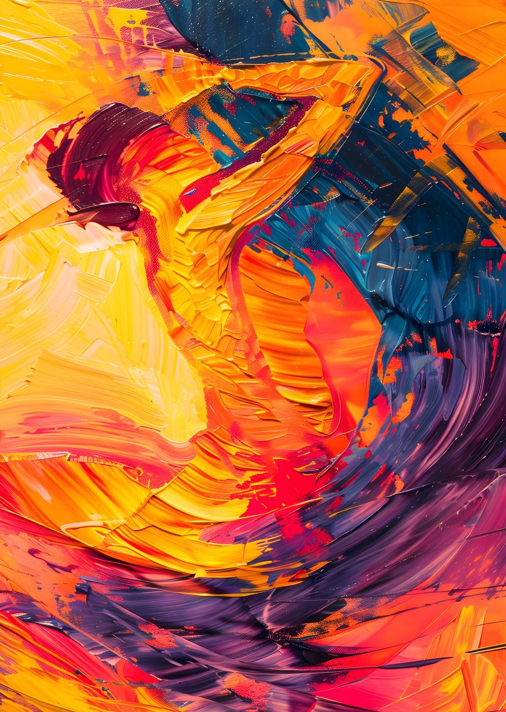 Abstract Ribbon Dancer