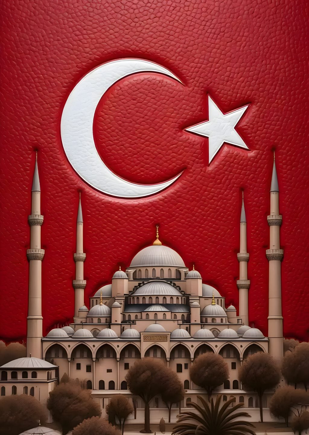 Türk Bayrağı ve Camii