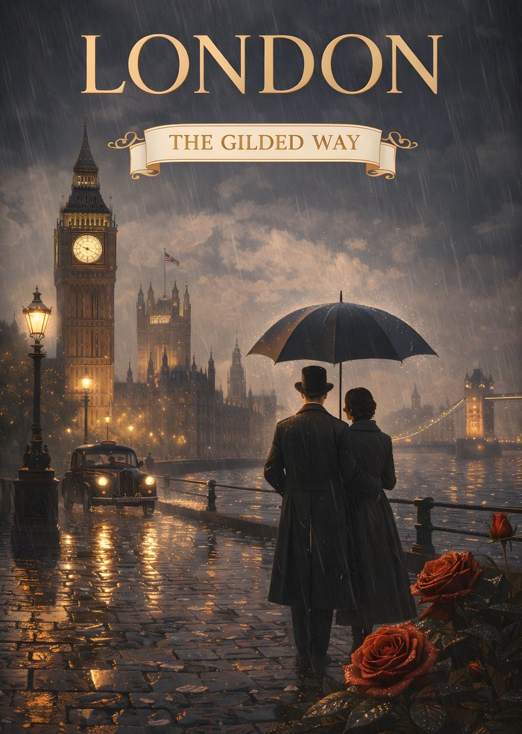 Londra: Gilded Way'de Yağmurlu Anlar