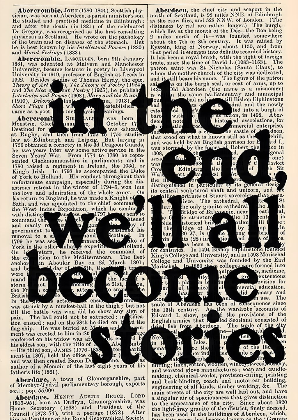 In the End, We'll All Become Stories