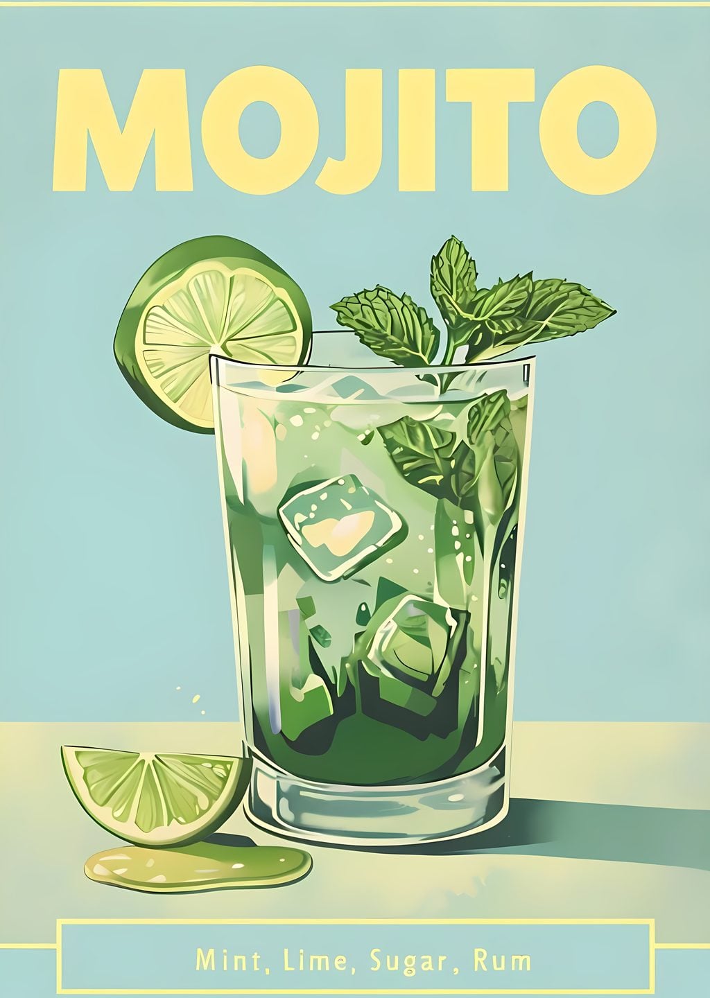 Mojito: Nane, Limon, Şeker, Rum