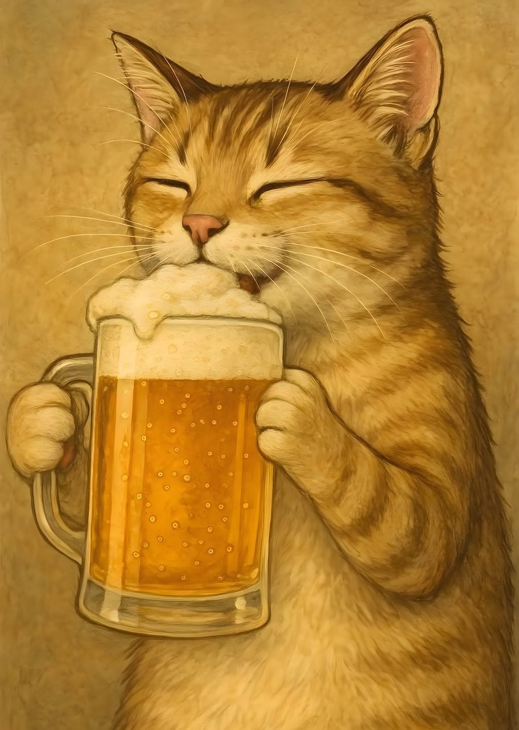 Bira Kupalı Kedi