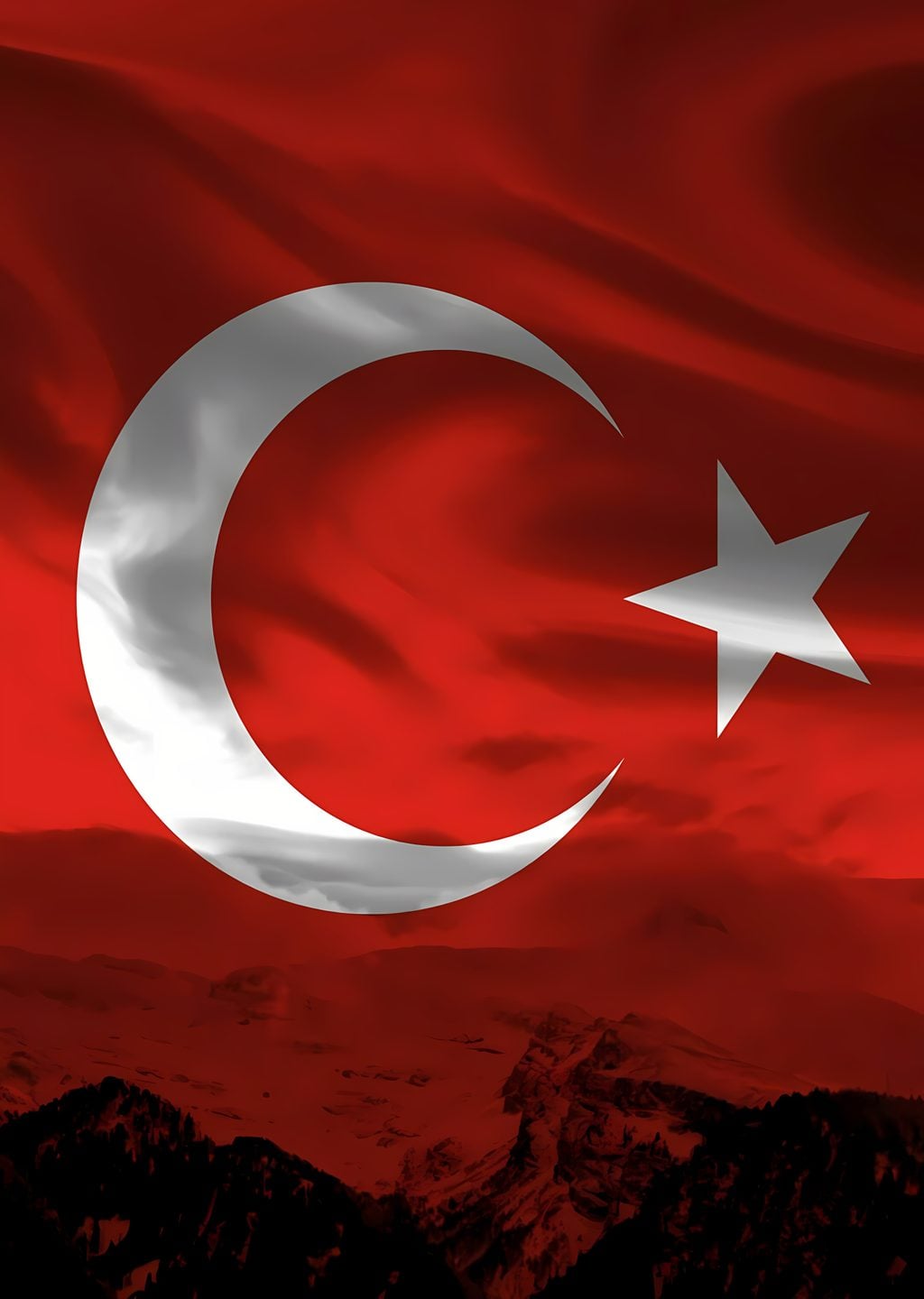 Kızıl Gökte Türk Bayrağı