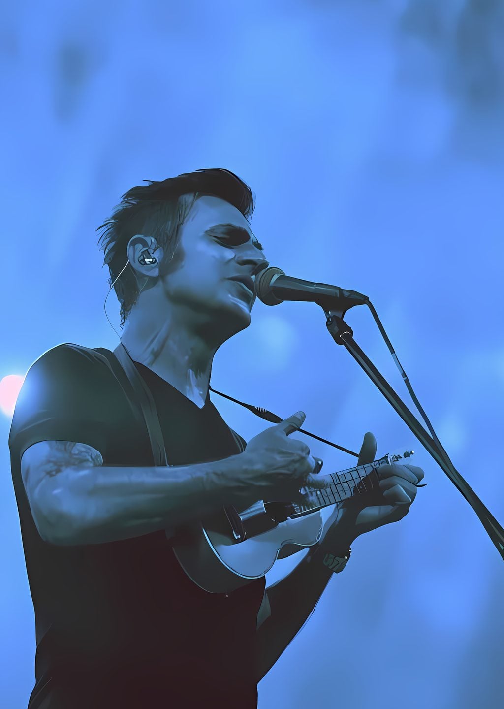 Sahnede Gitarist
