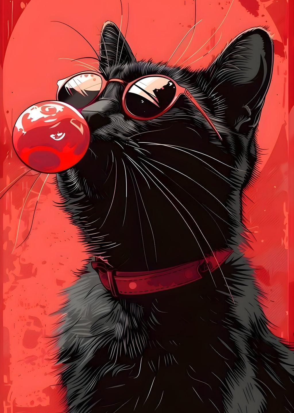 Sakız Patlatan Kedi