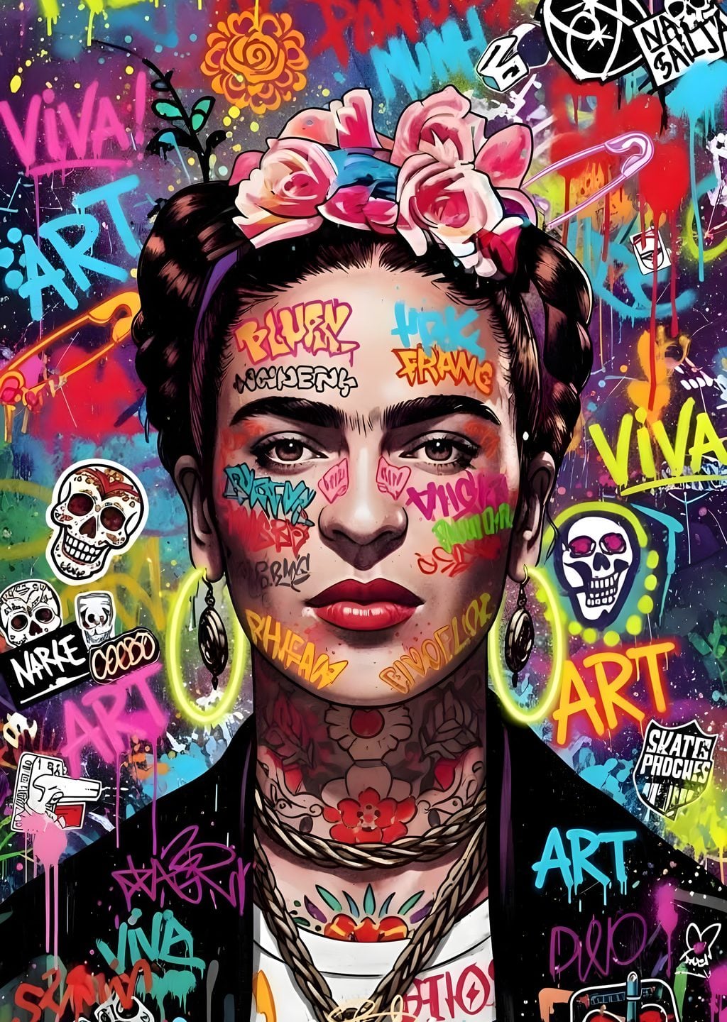 Dövmeli Kız: Graffiti Fonu