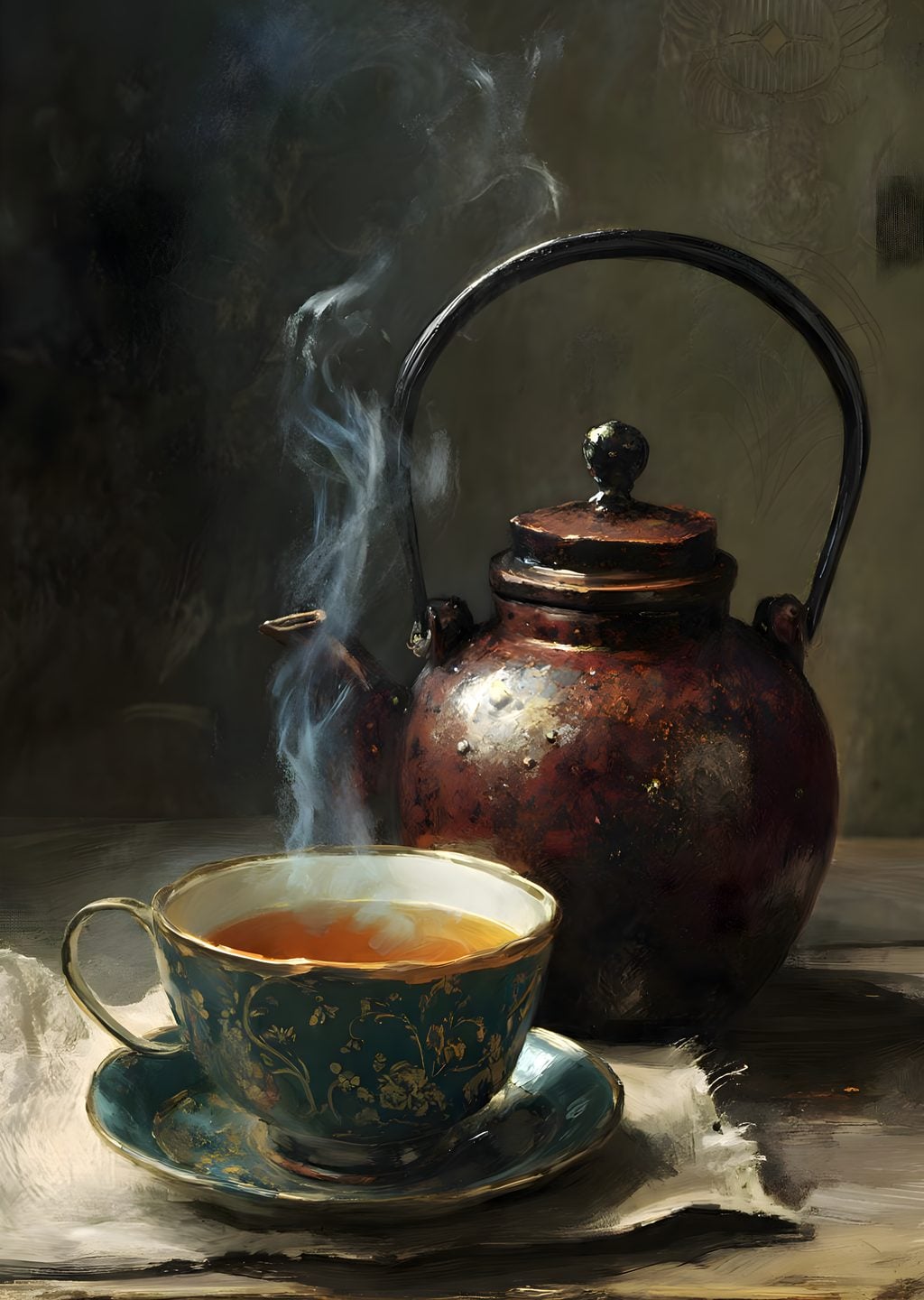 Çay Tenceri ve Bardak