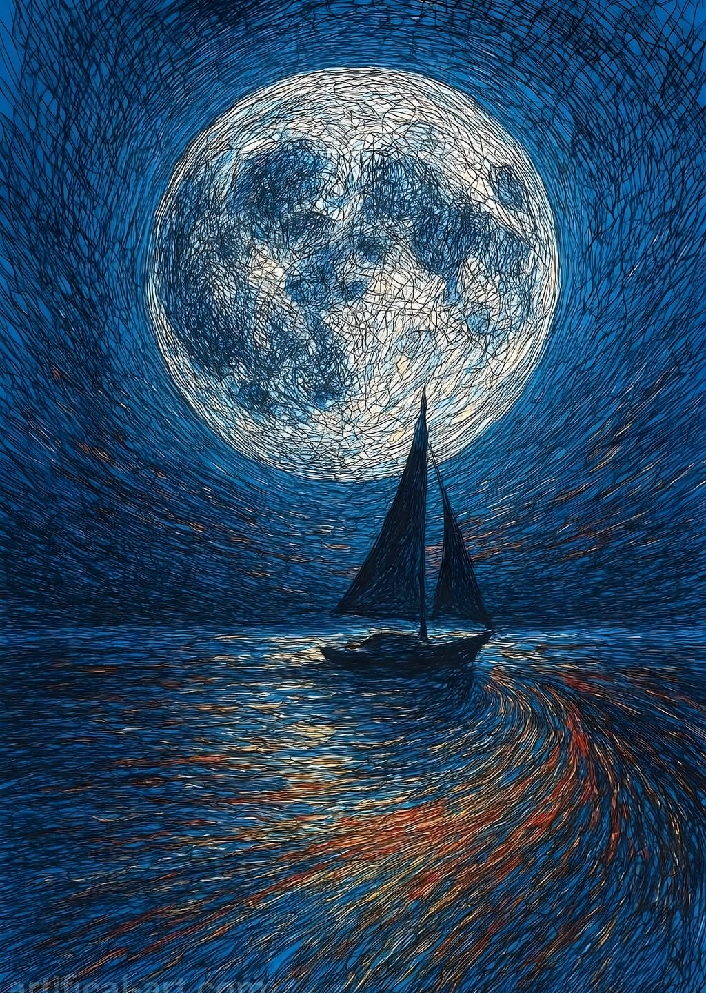 Gece Denizi'nde Perişan Gemi