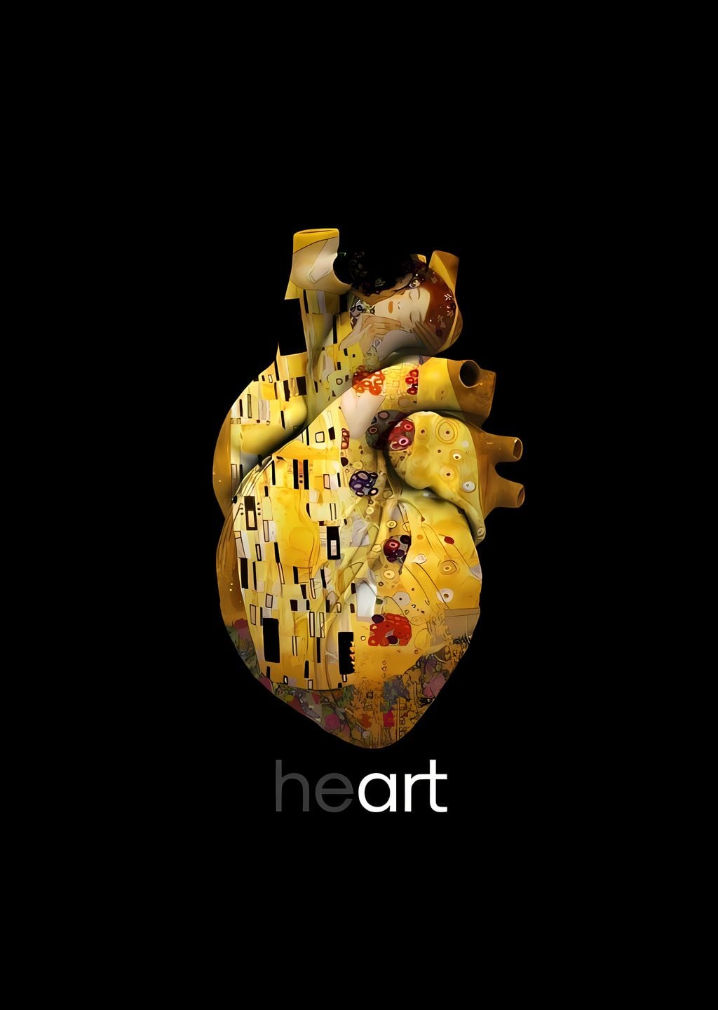 Klimt Esintili Kalp