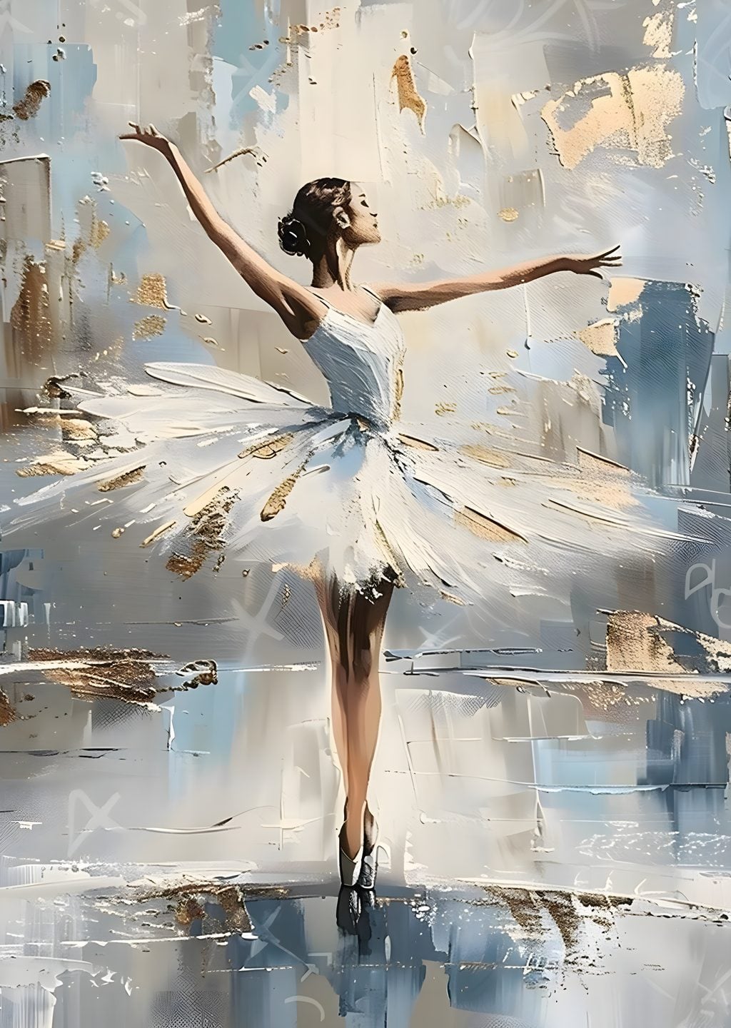 Ballerina Beyaz Giyimli