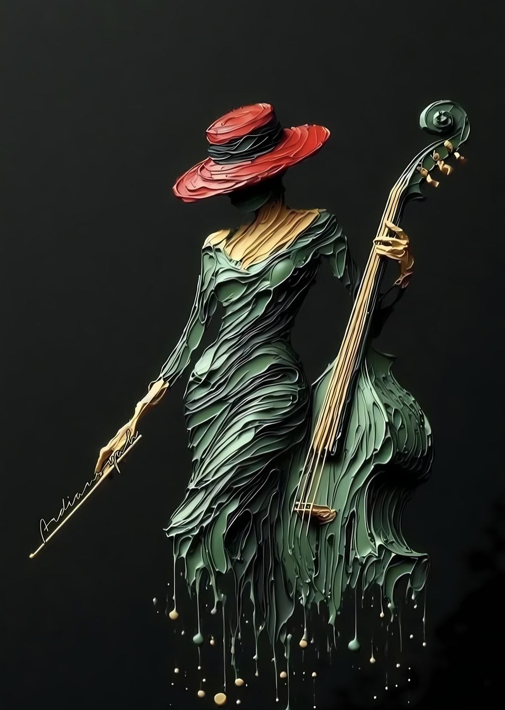 Kadın ile Büyük Gitar