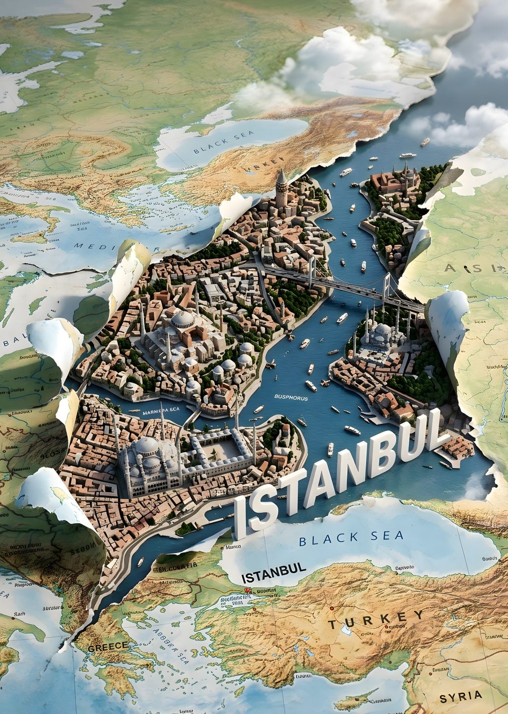 İstanbul: Tarihi Yarımada ve Boğaz Manzarası