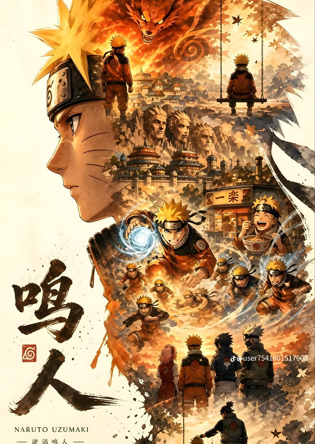 Naruto Uzumaki: The Boy Who Never Gave Up