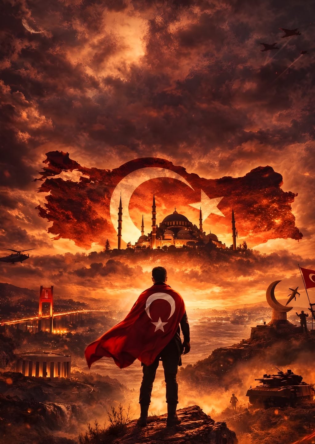 Türk Askeri ve Bayrak