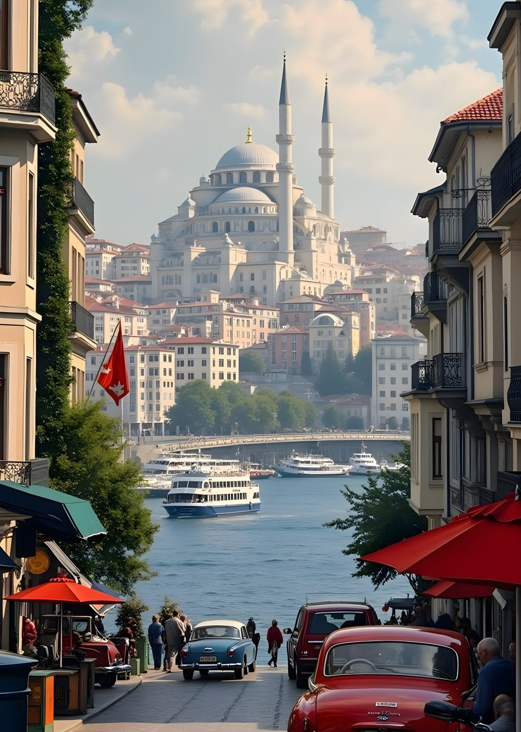 İstanbul Boğazı Manzarası