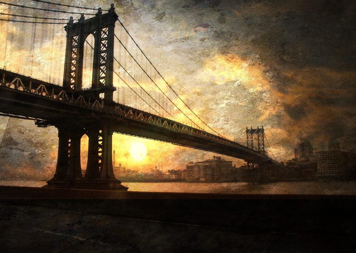 Manhattan Köprüsü Gün Batımı