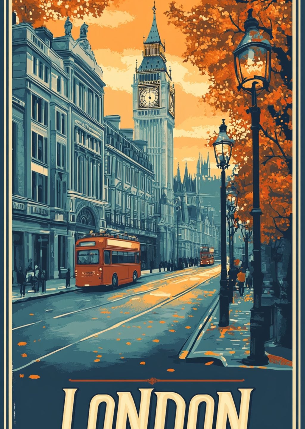 Londra: Klasik Seyahat Afişi