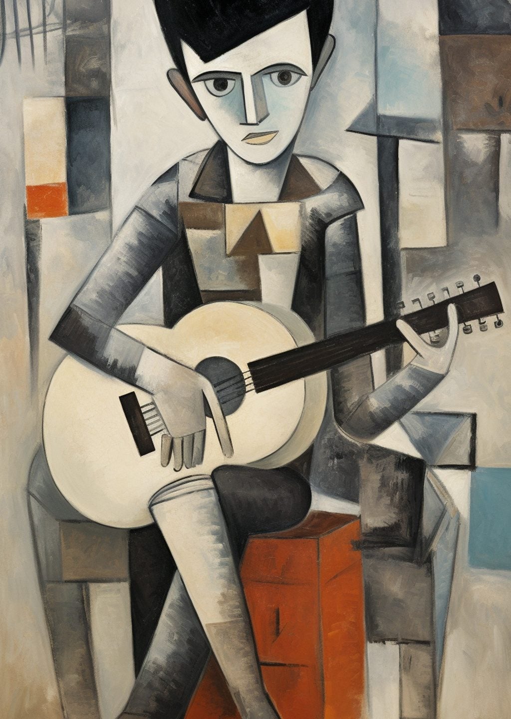 Gitar Çalan Genç Adam: Modern Sanat