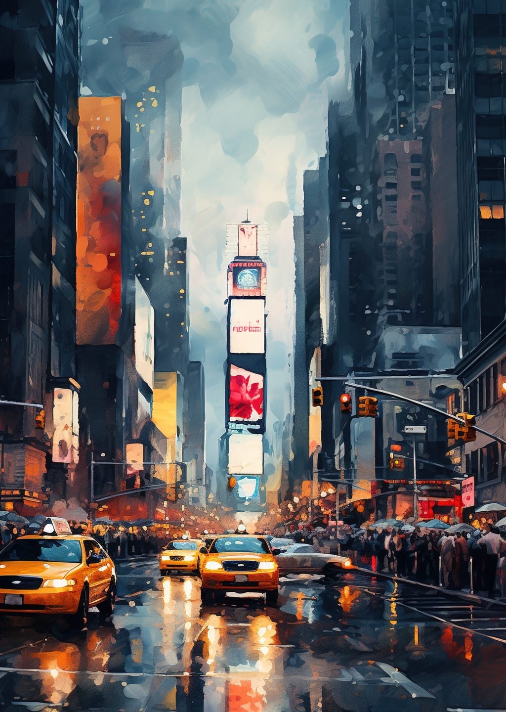 New York'ta Yağmurlu Gece