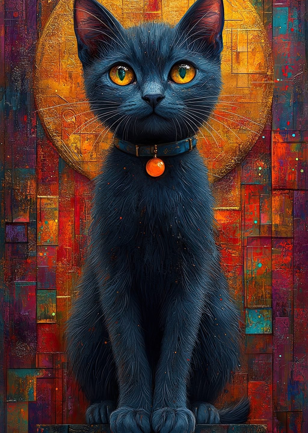 Siyah Kedi Sanat Eseri