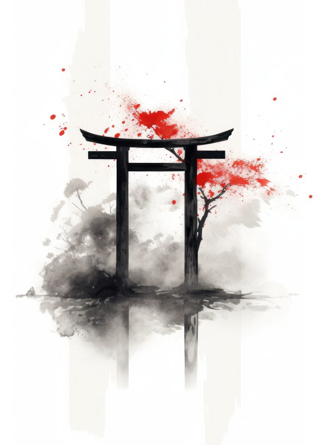Japon Torii Kapısı: Minimalist Sanat