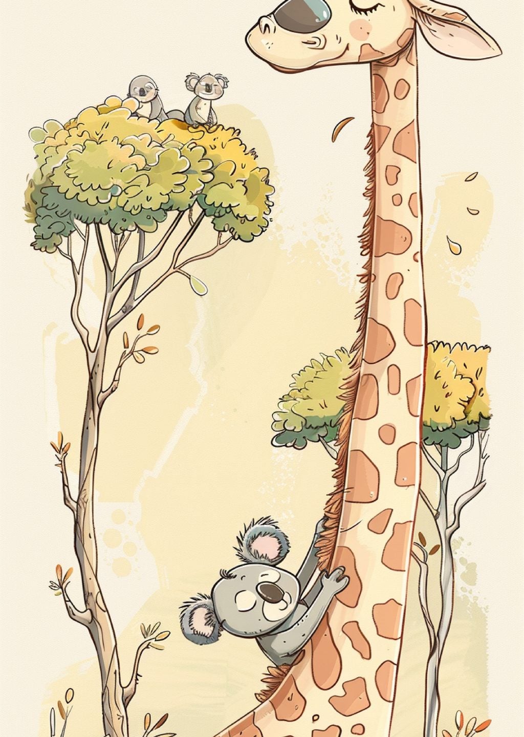 Sevimli Zürafa ve Koala: Arkadaşlık