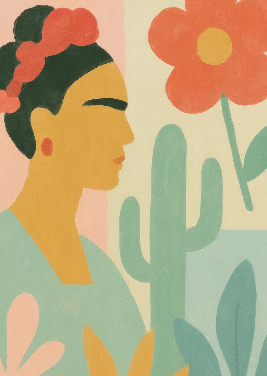 Frida Kahlo: Çiçeklerle Kız