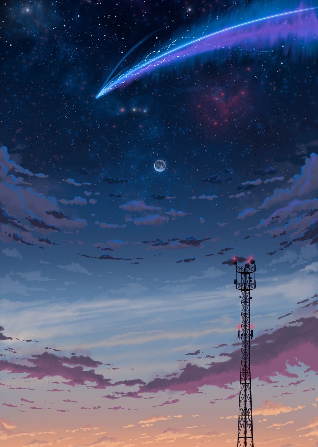 Anime Gece Manzarası