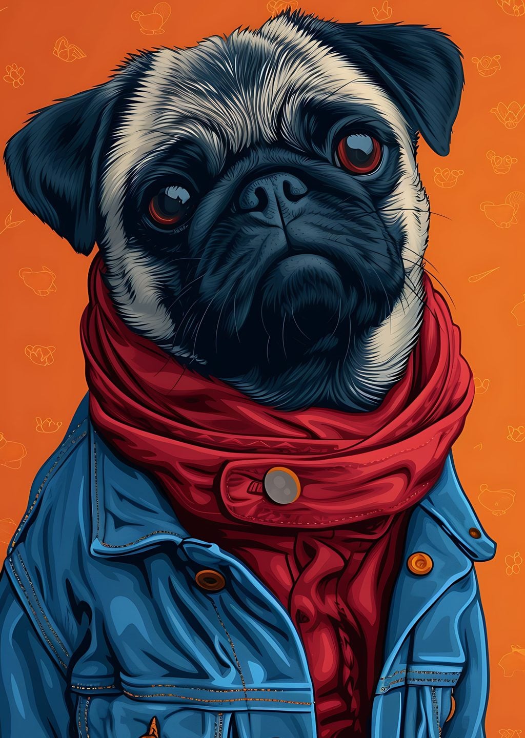 Şık Pug: Moda İkonu