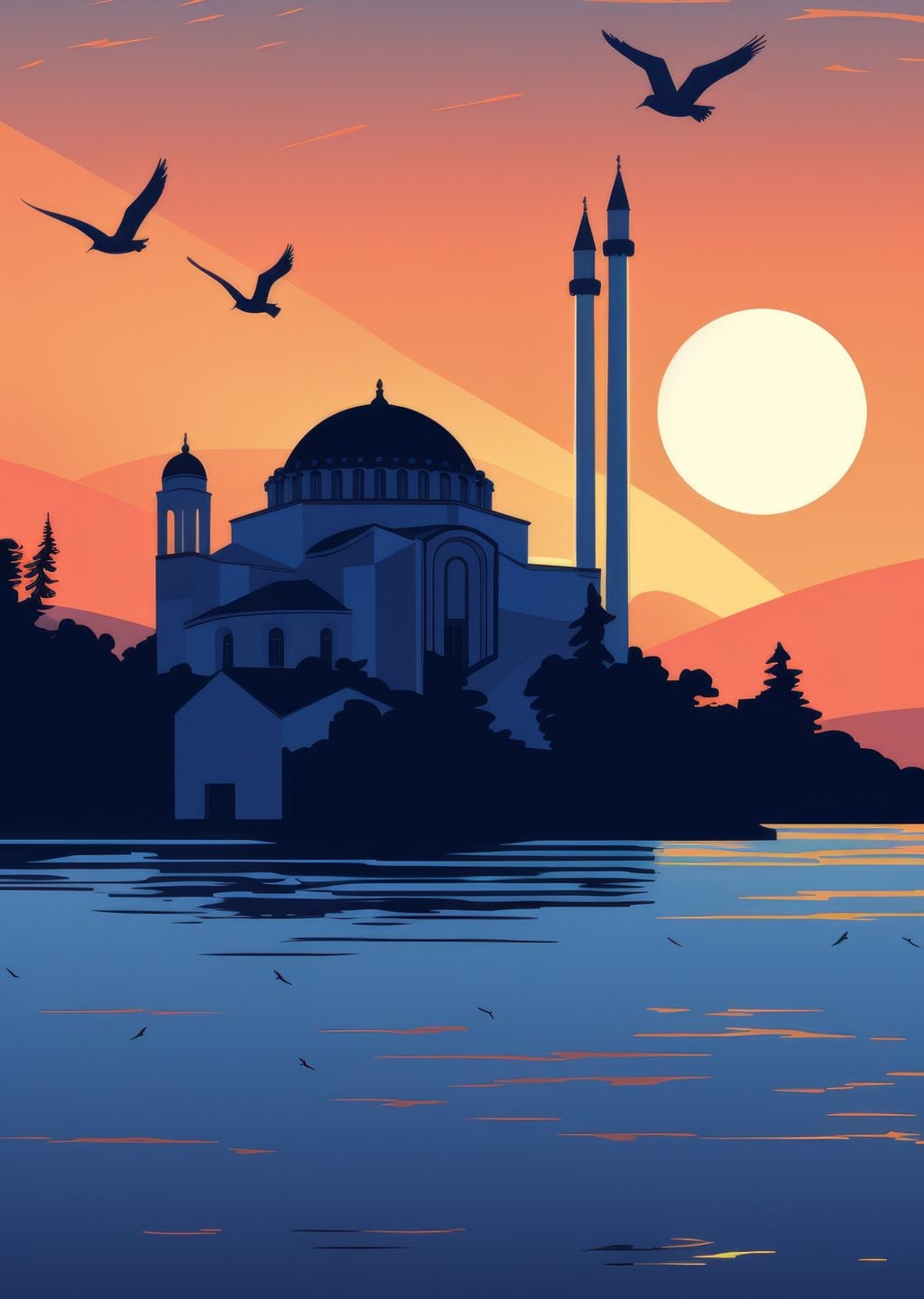 İstanbul Silueti: Gün Batımı