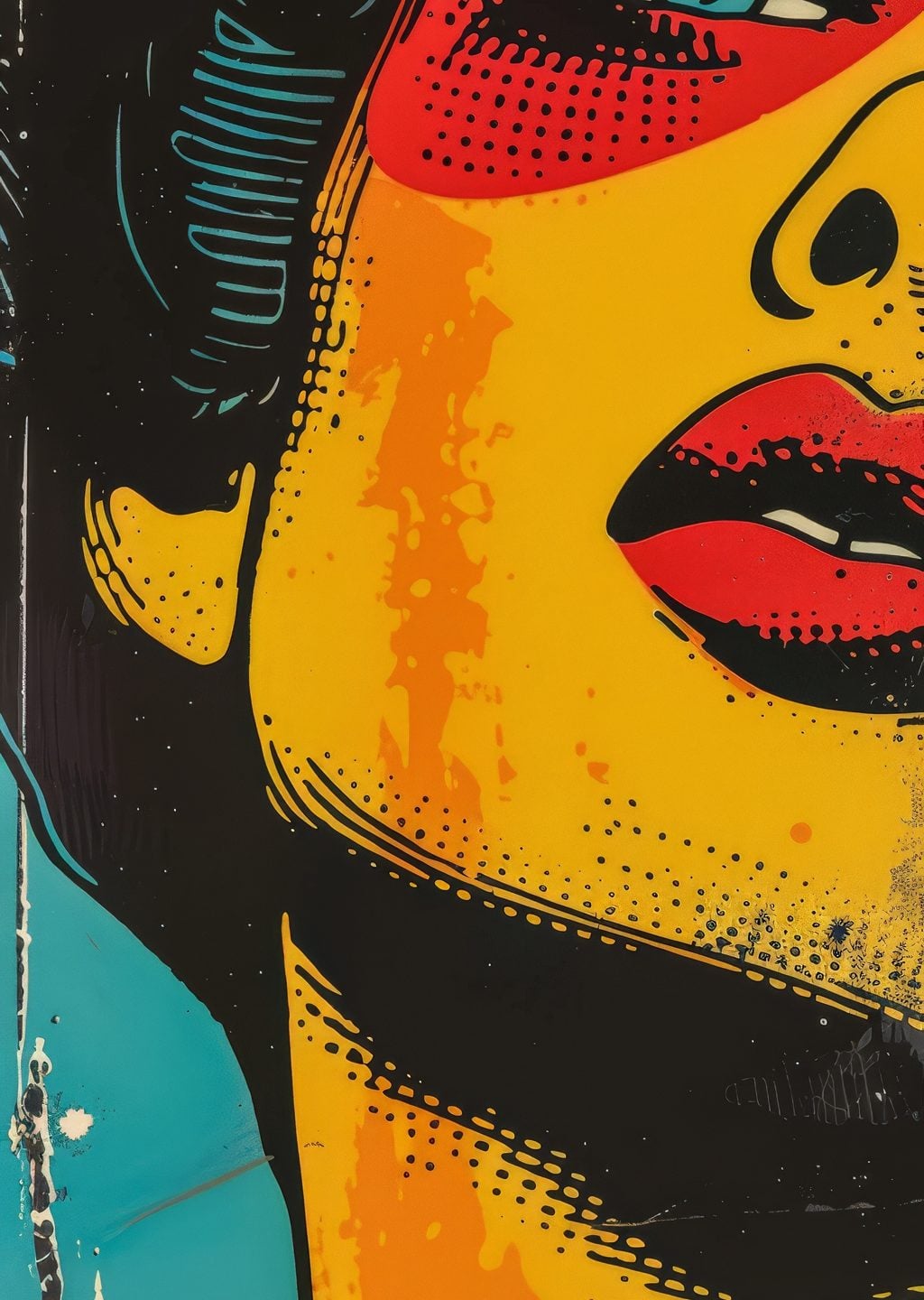 Pop Art Kadın Portresi