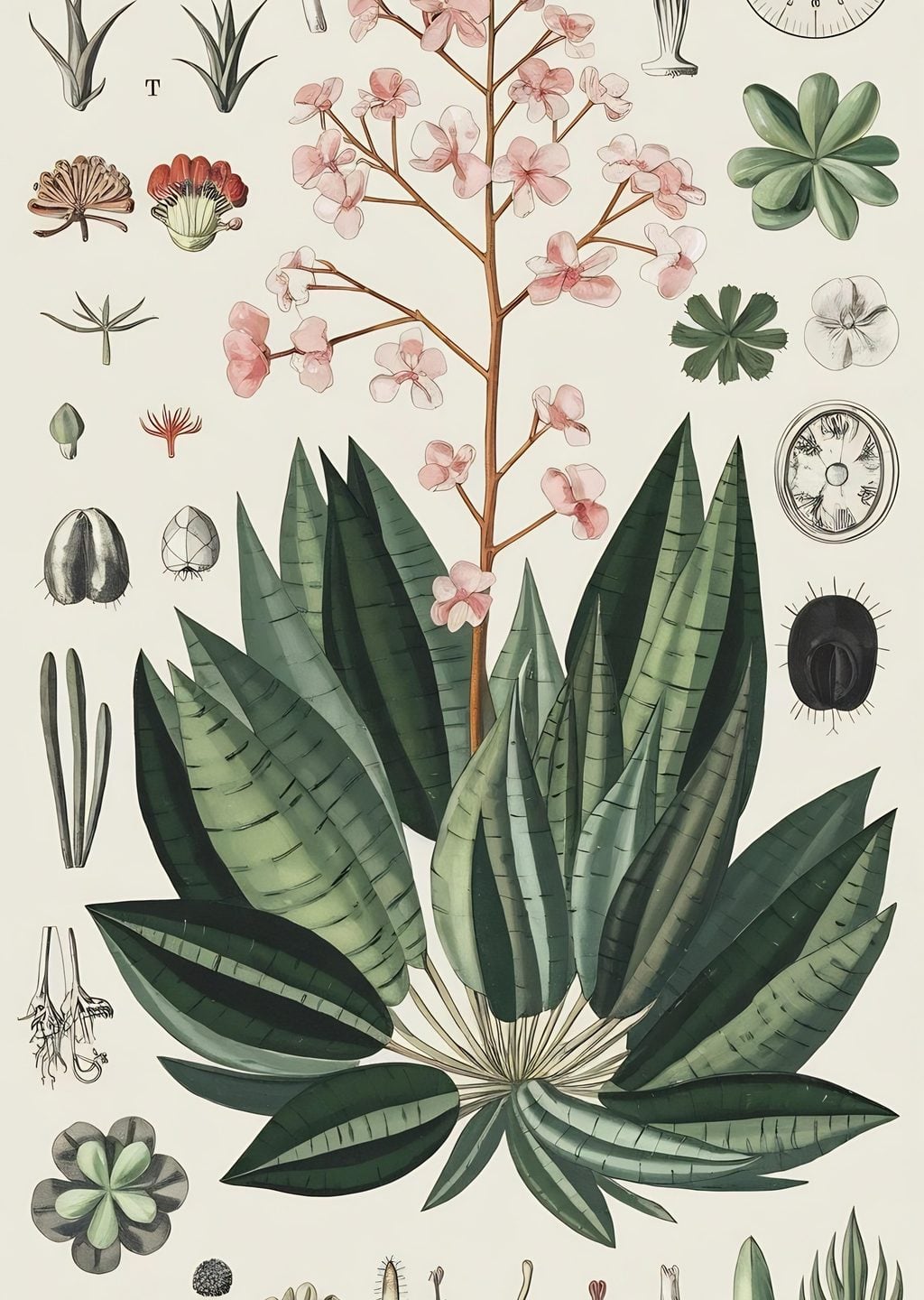 Swietenia macrophylla Botanik İllüstrasyonu
