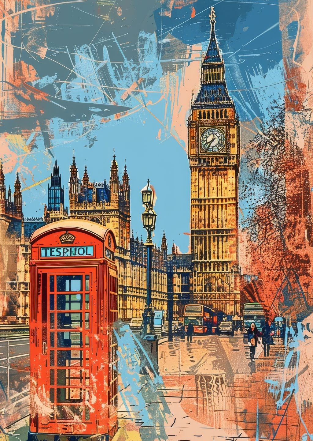 Big Ben ve Kırmızı Telefon Kulübesi