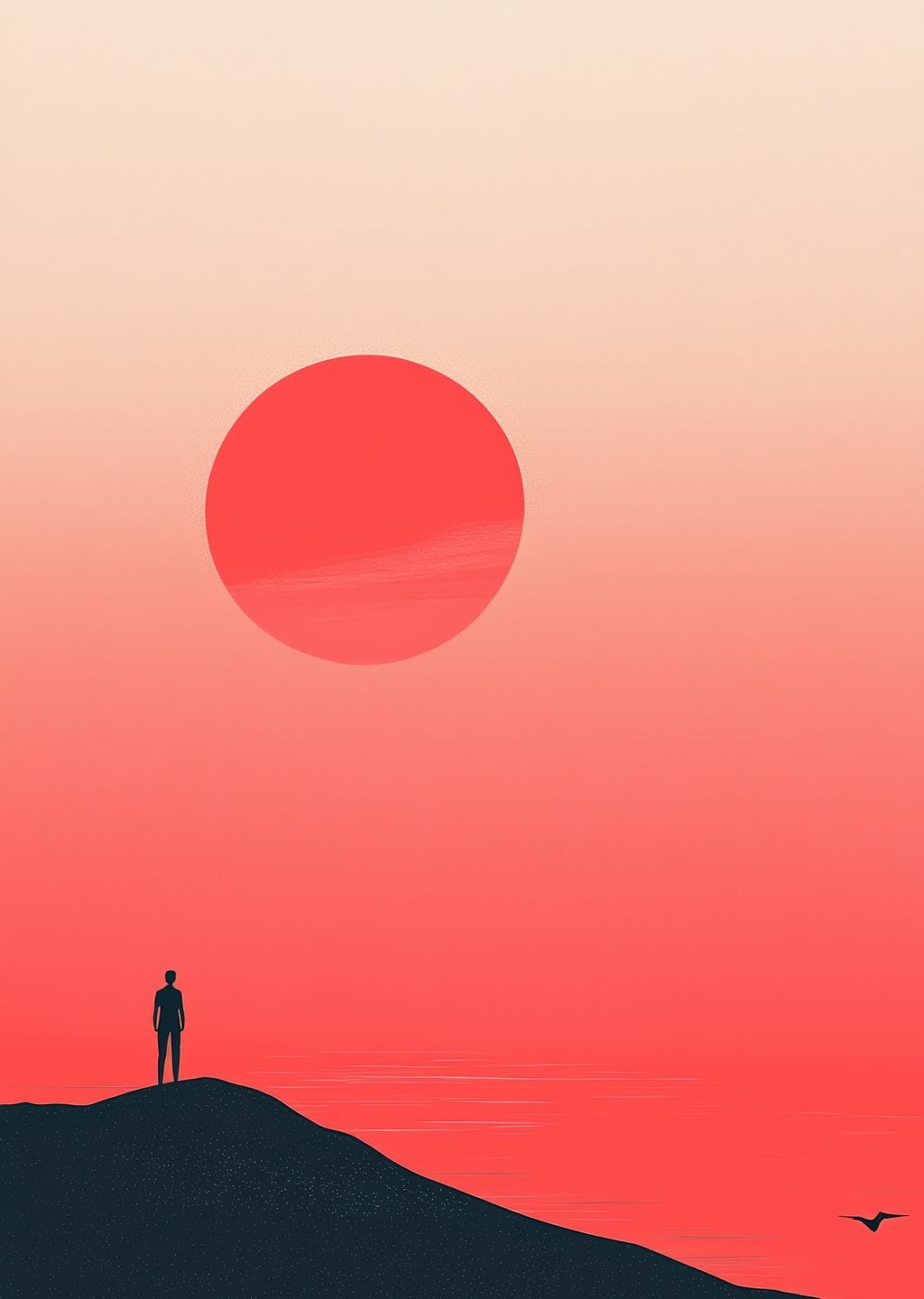Minimalist Gün Batımı Manzarası